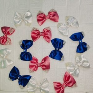 PEARL EMBELLISHED HAIR BOWS